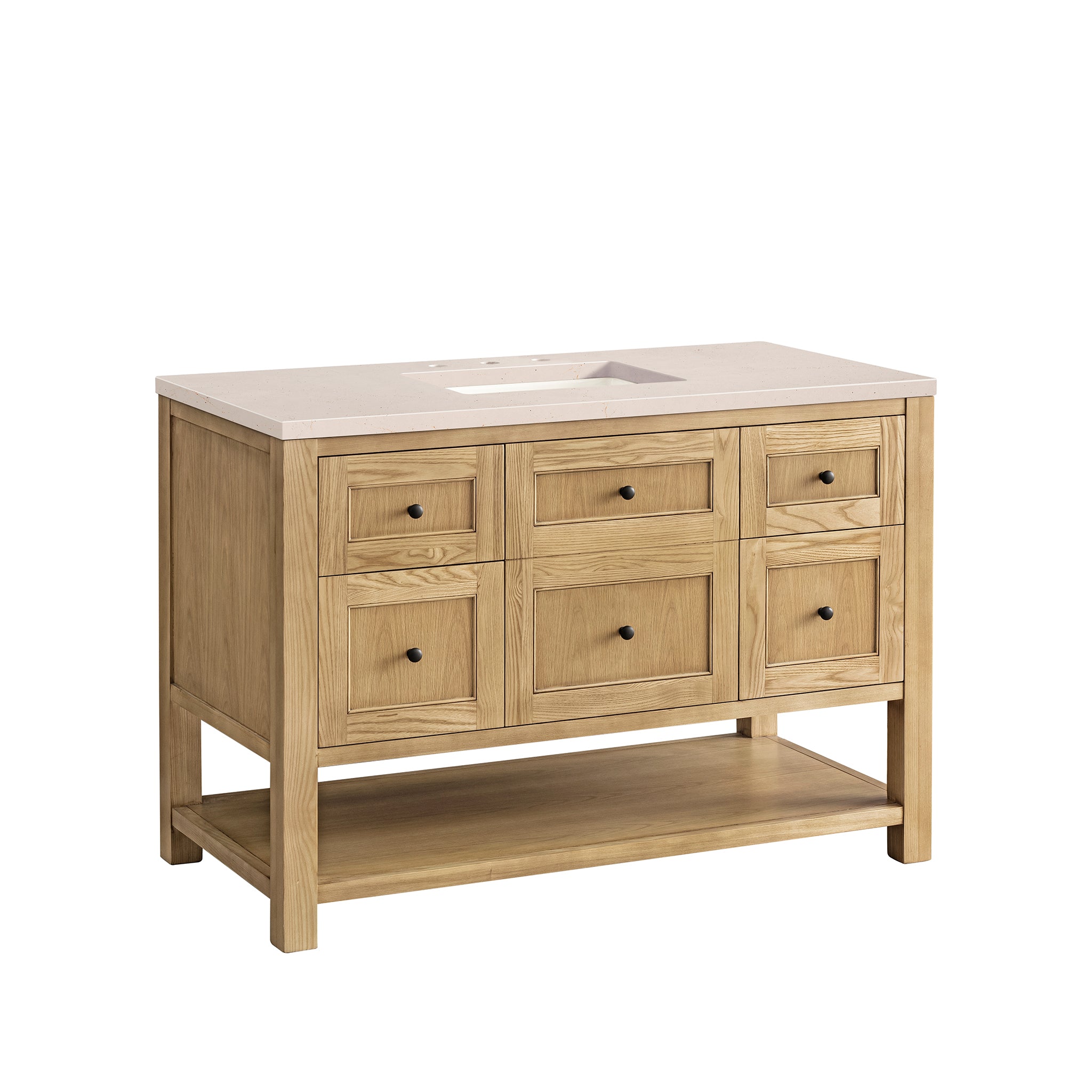 James Martin Breckenridge 48" Single Vanity in Light Natural Oak with 3cm Countertop