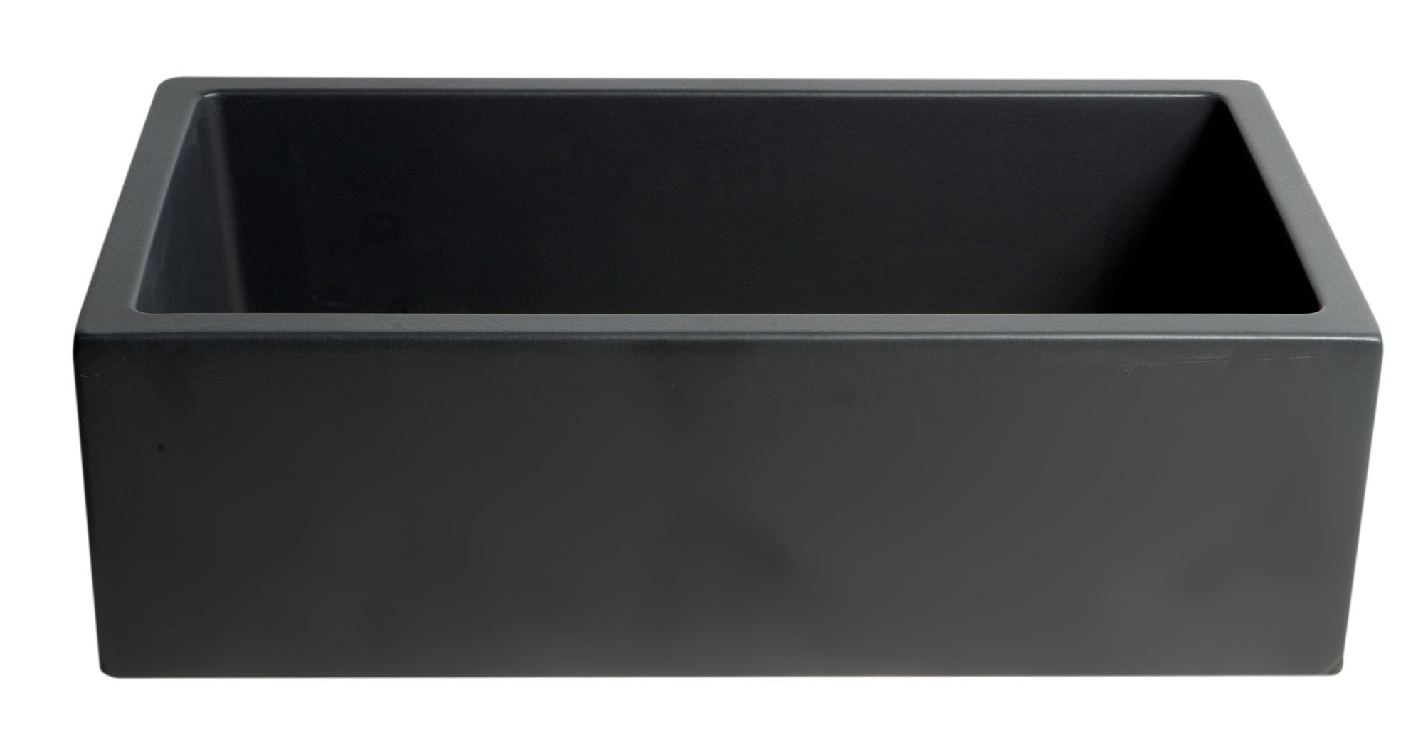 ALFI brand AB3318HS 33" x 18" Reversible Fluted / Smooth Fireclay Farm Sink