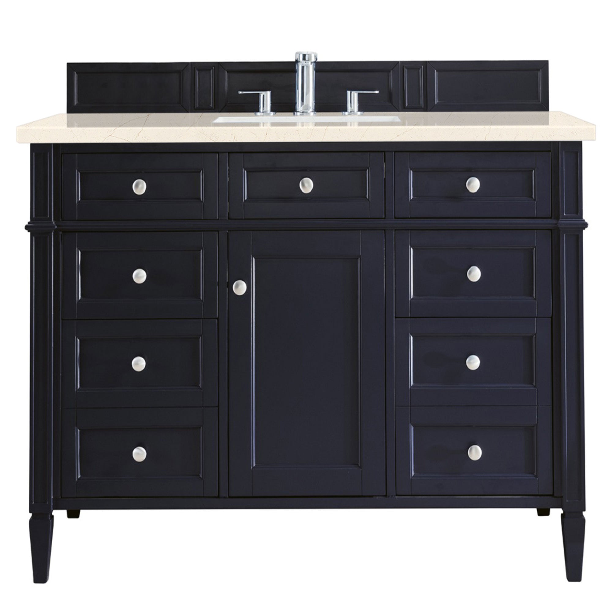 James Martin Brittany 48" Single Vanity in Victory Bleu with 3cm Countertop