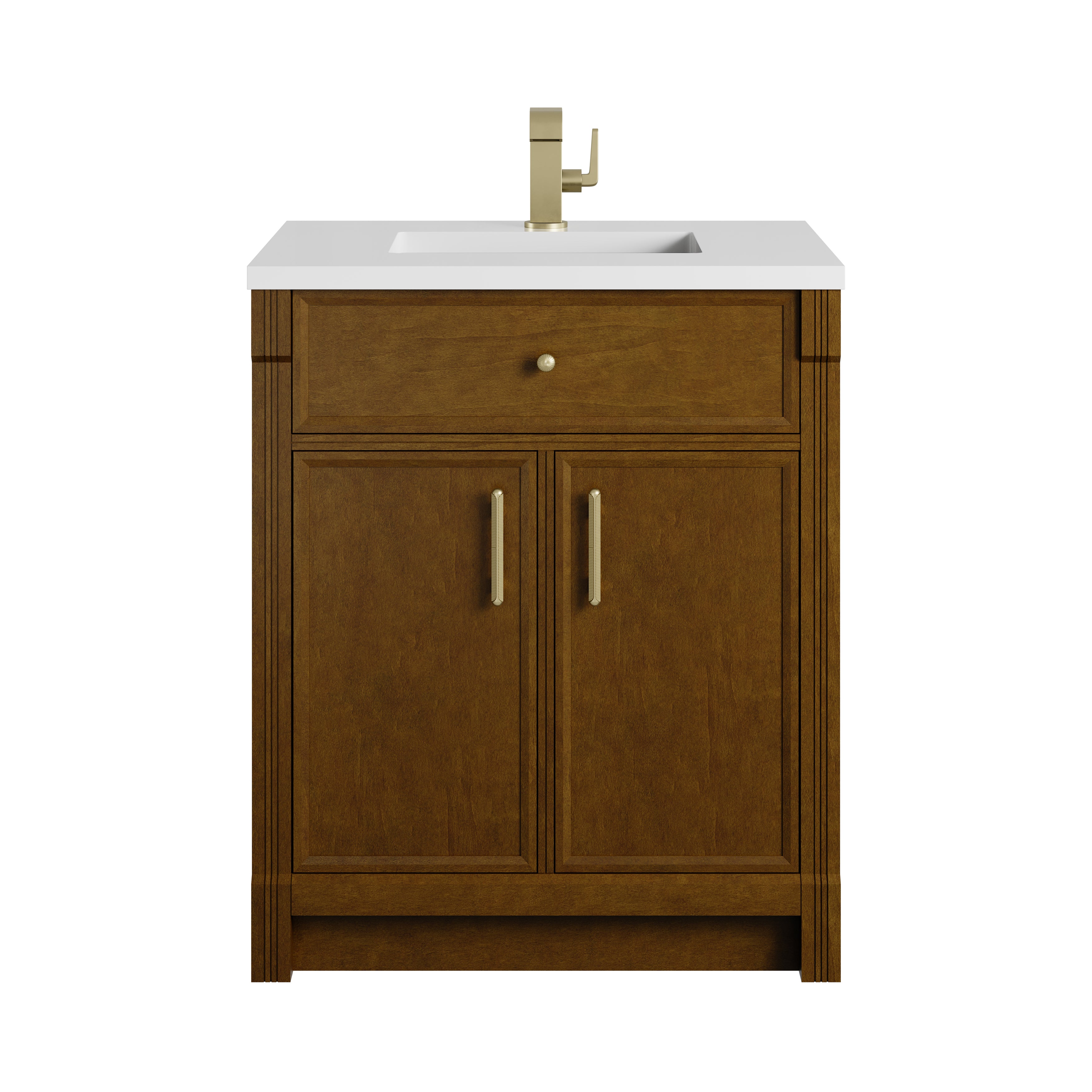 James Martin Bellshire 30" Single Vanity in Honey Oak with 3cm Countertop