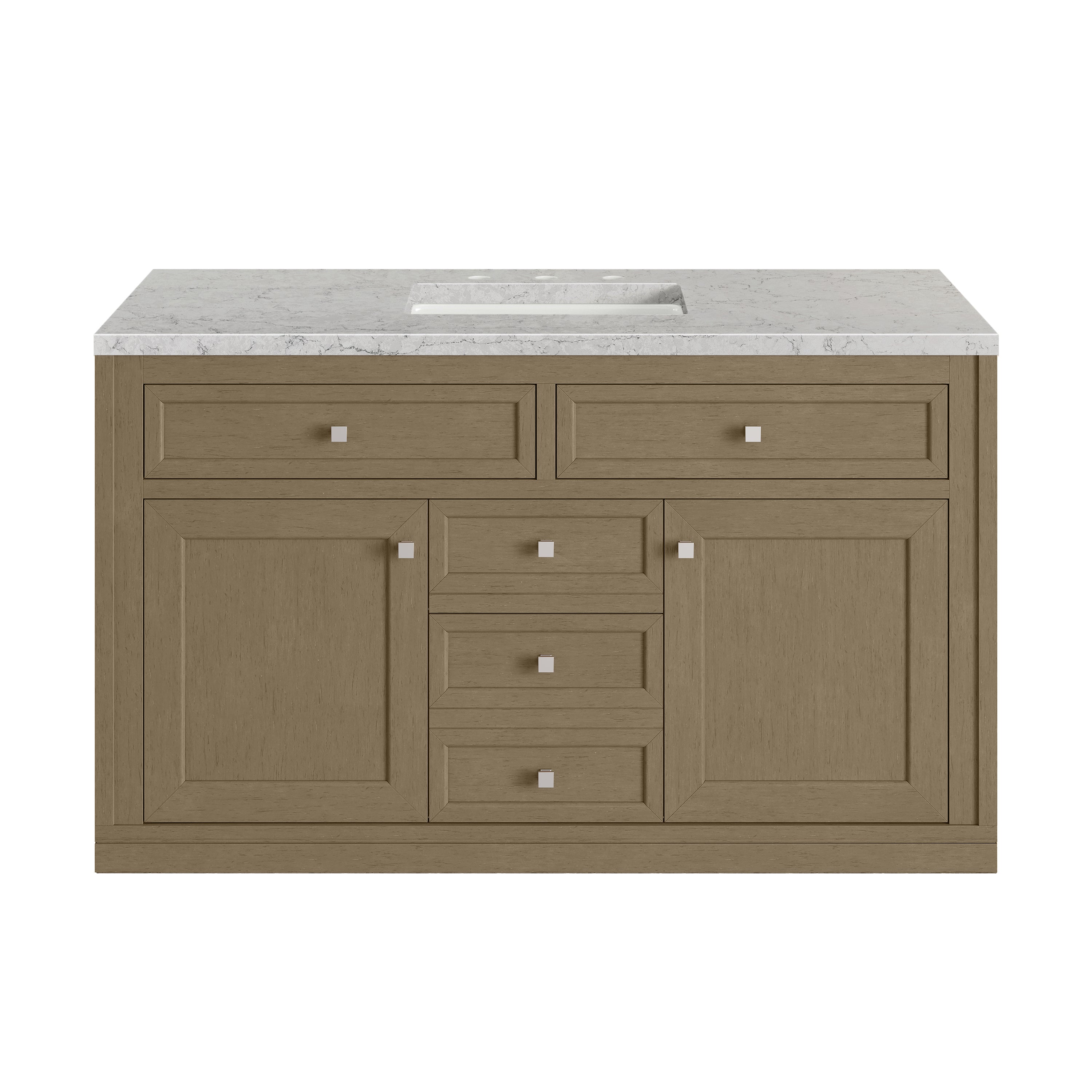 James Martin Chicago 48" Single Vanity in Walnut Whisper with 3cm Countertop