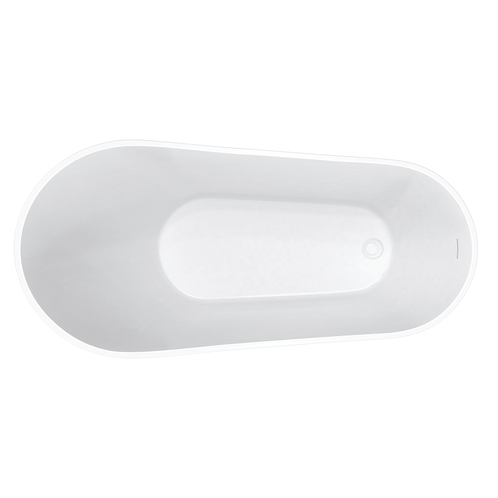 Maax Soca 59 x 28 Acrylic Freestanding Slipper End Drain Bathtub