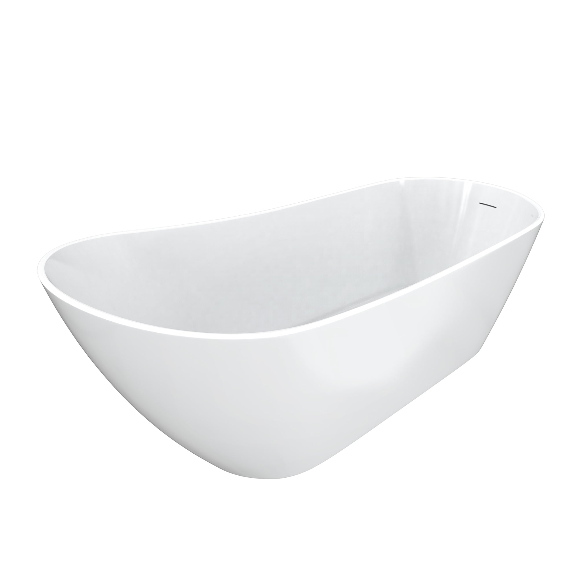 Maax Soca 67 x 29 Acrylic Freestanding Slipper End Drain Bathtub