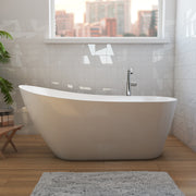 Maax Soca 59 x 28 Acrylic Freestanding Slipper End Drain Bathtub