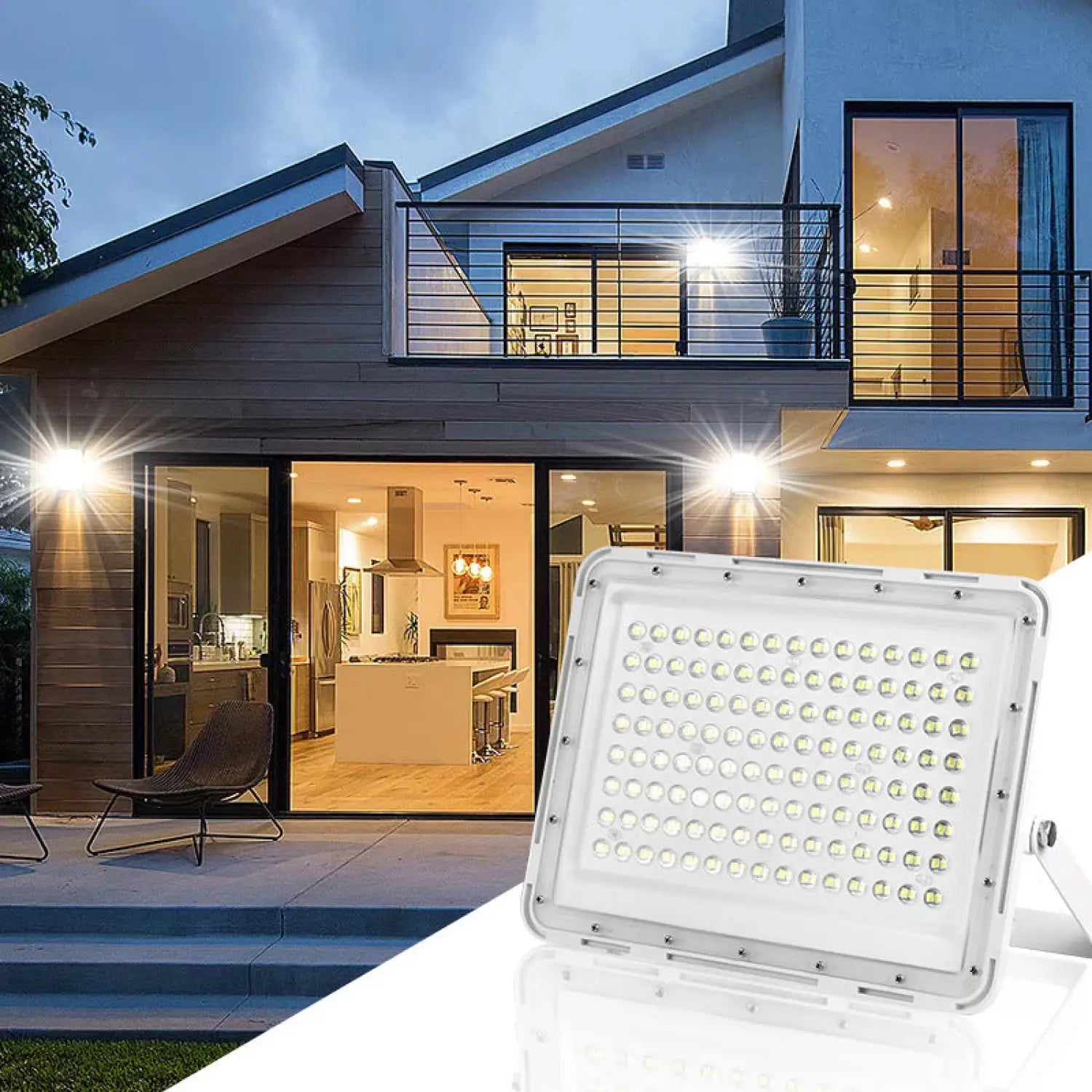 Solar Power LED Flood Lights - High Brightness & Waterproof Outdoor