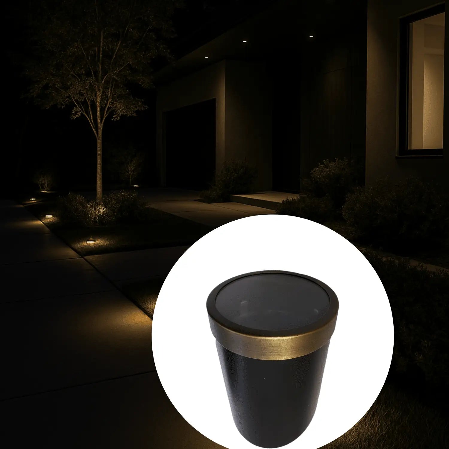 Solid Brass Flat PAR36 In-ground Well Light Cover Kit