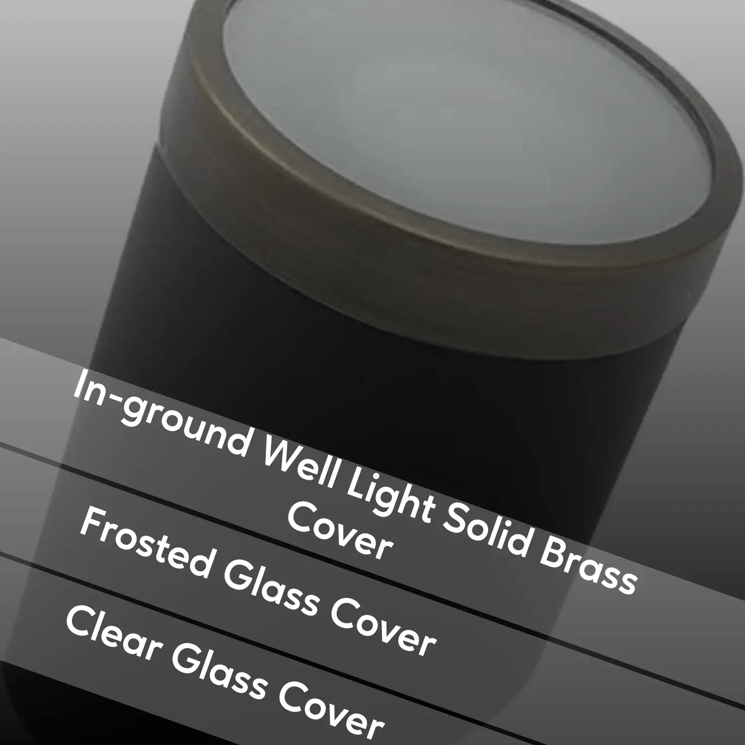 Solid Brass Flat PAR36 In-ground Well Light Cover Kit