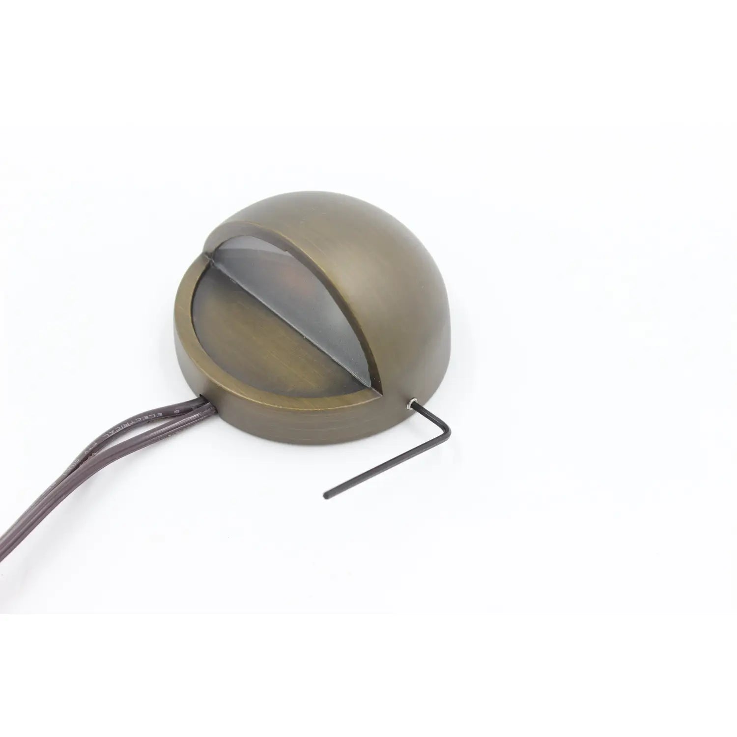 Solid Brass Half Moon Puck Light Fixture