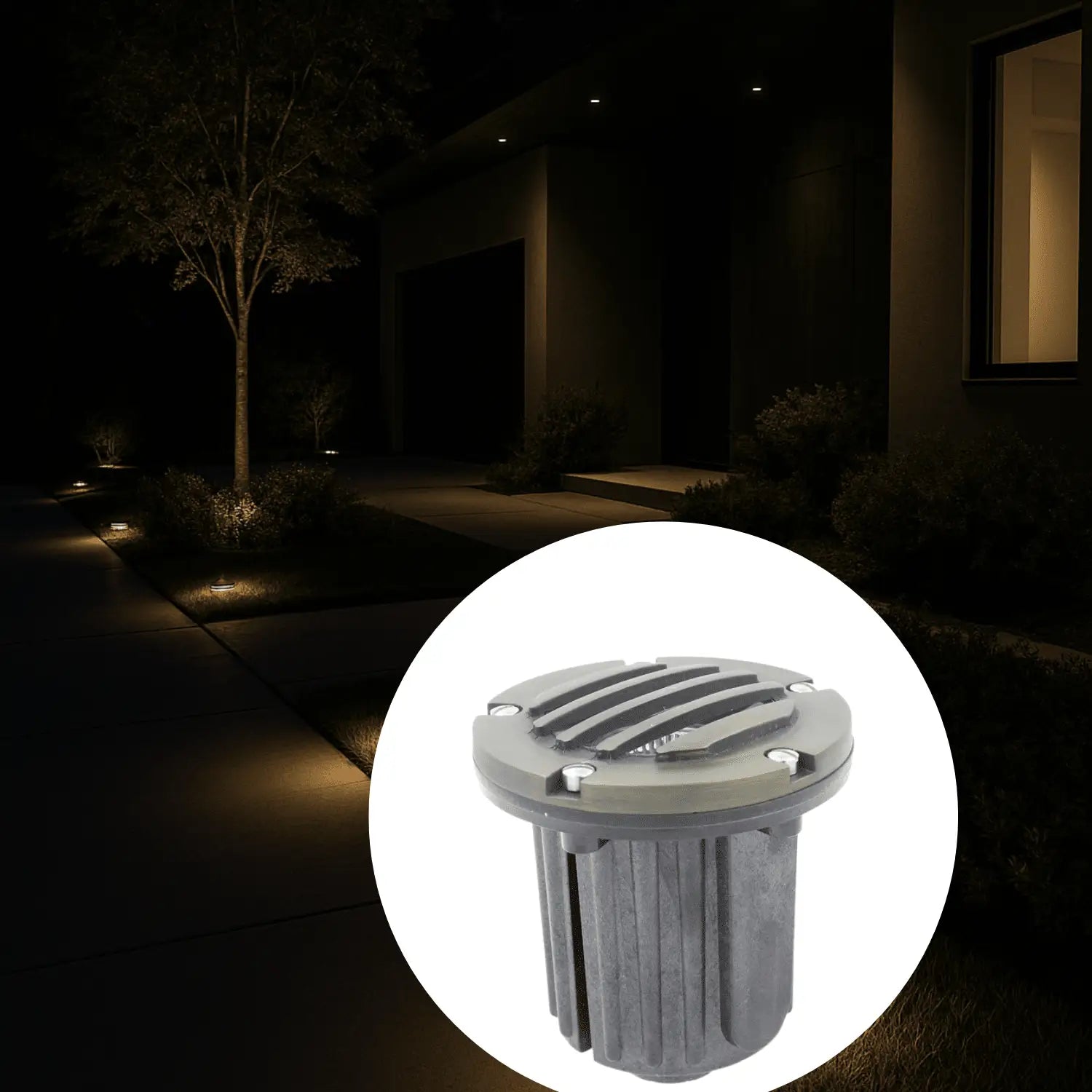 Solid Brass MR16 In-Ground Light Well Cover Kit