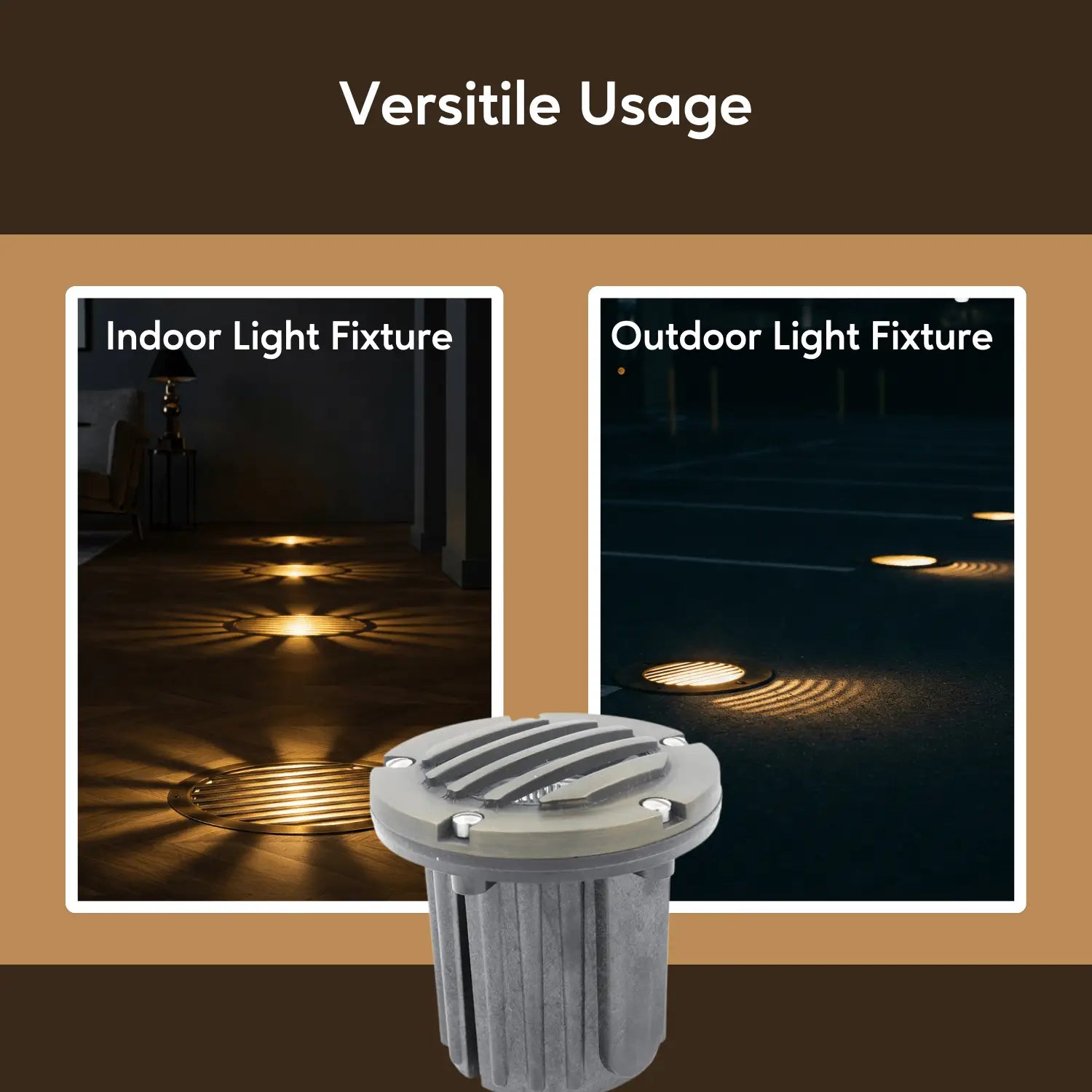 Solid Brass MR16 In-Ground Light Well Cover Kit