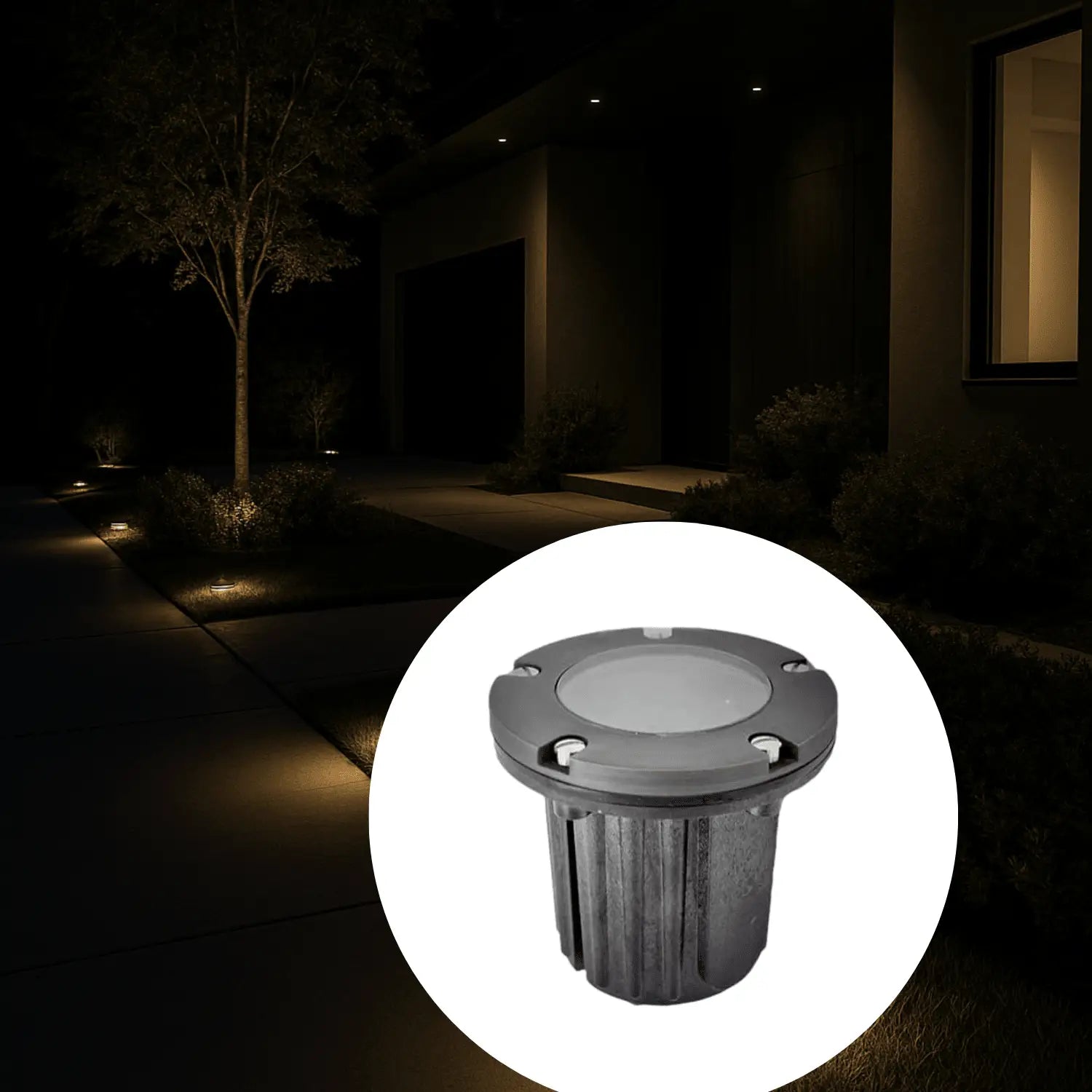 Solid Brass MR16 In-ground Well Light Cover Kit