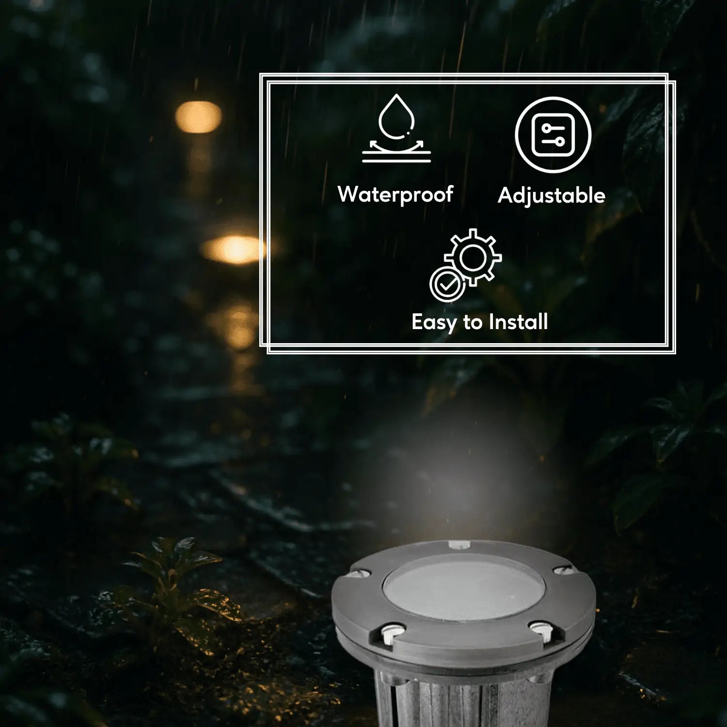 Solid Brass MR16 In-ground Well Light Cover Kit