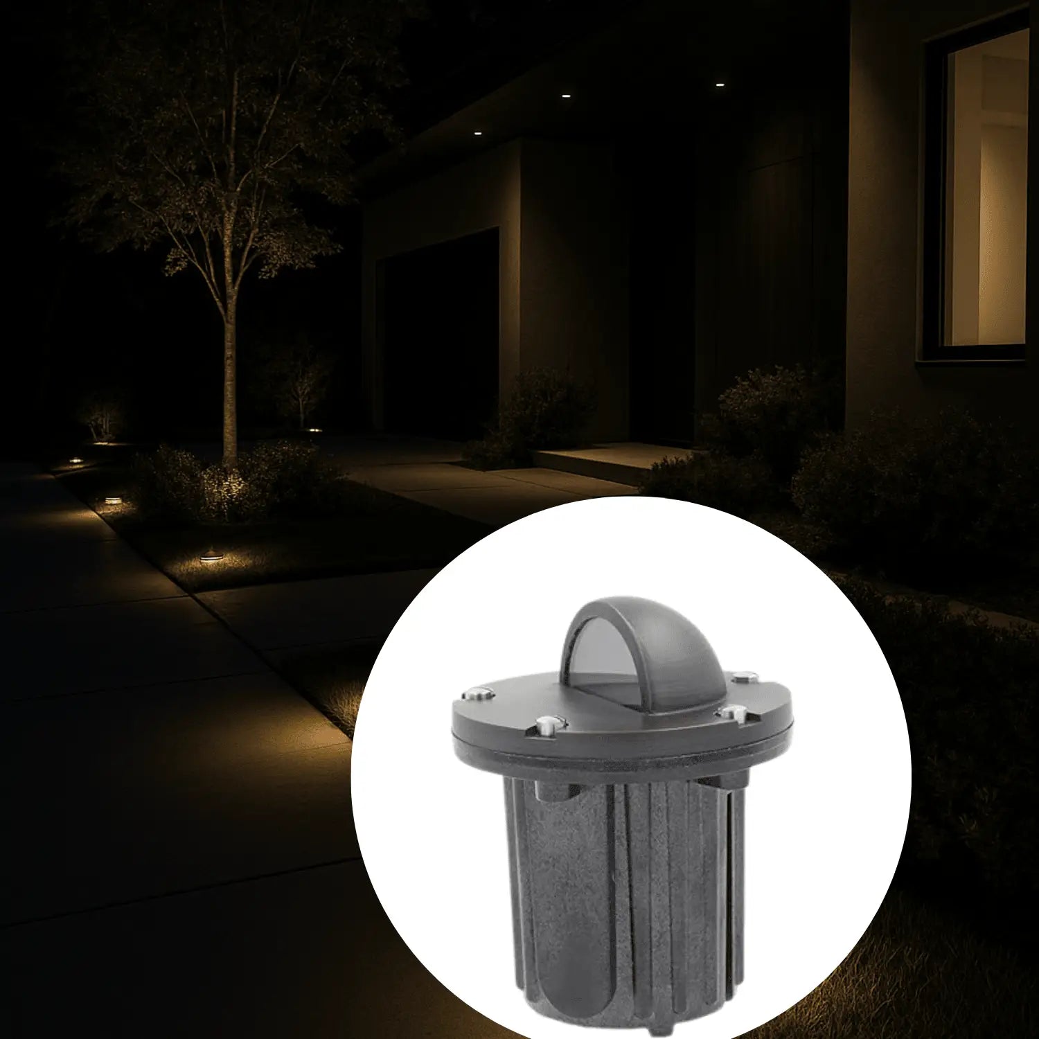 Solid Brass MR16 In-ground Well Light Cover Kit