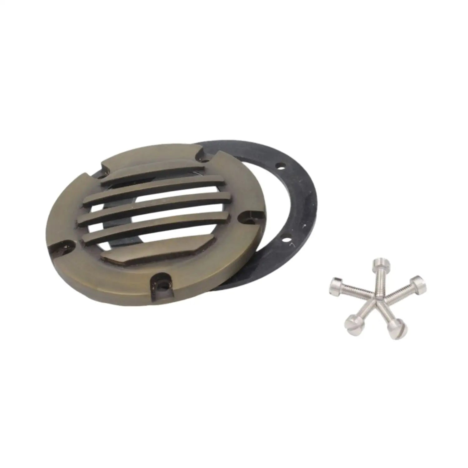 Solid Brass MR16 In-Ground Light Well Cover Kit