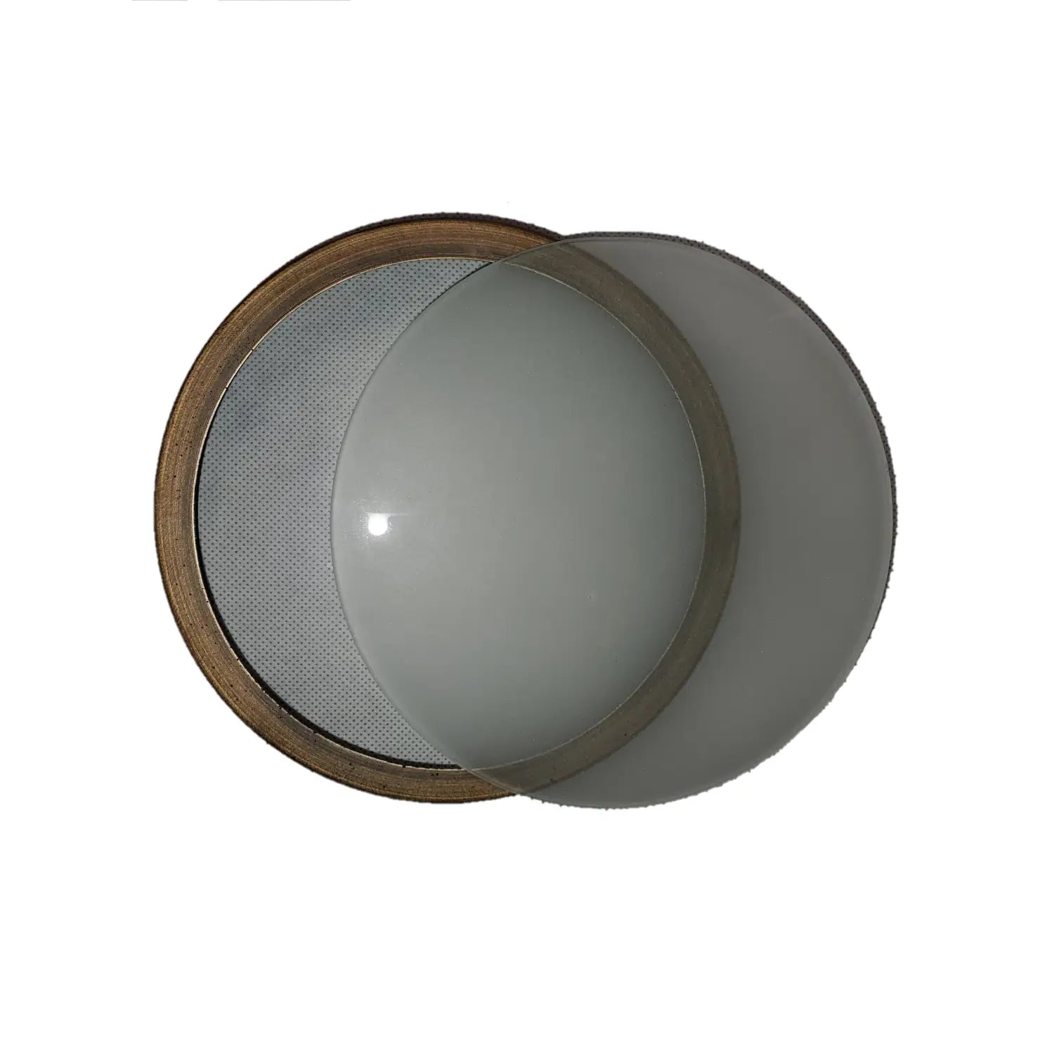 Solid Brass Flat PAR36 In-ground Well Light Cover Kit
