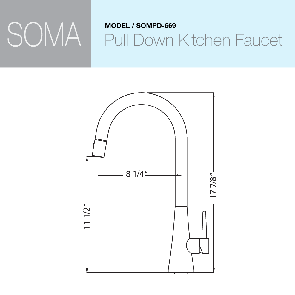 Soma Pull Down Kitchen Faucet