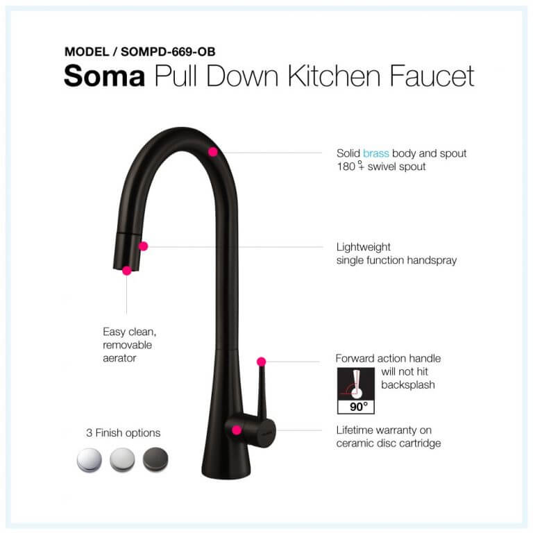 Soma Pull Down Kitchen Faucet