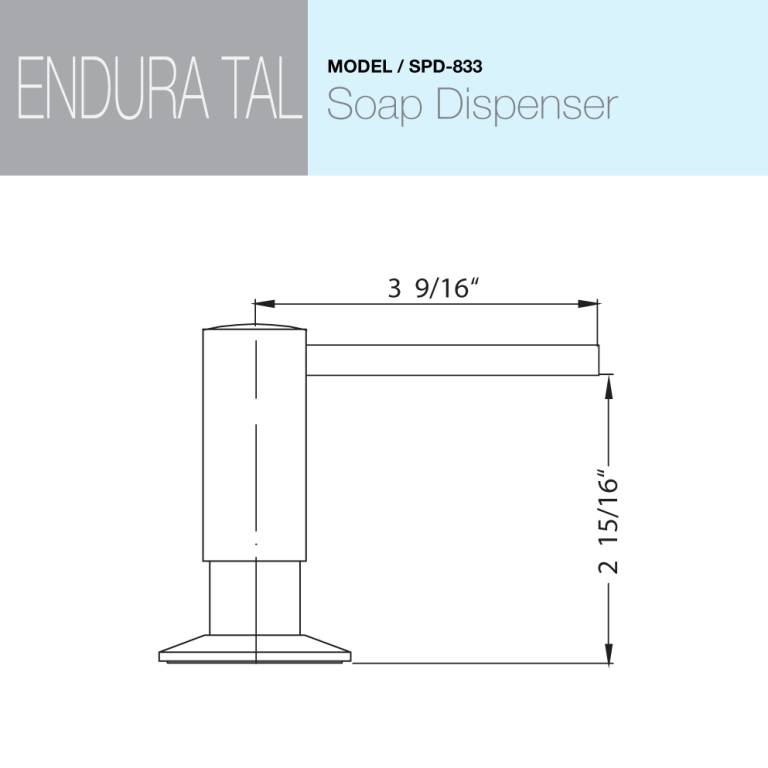 Endura Tall Soap Dispenser
