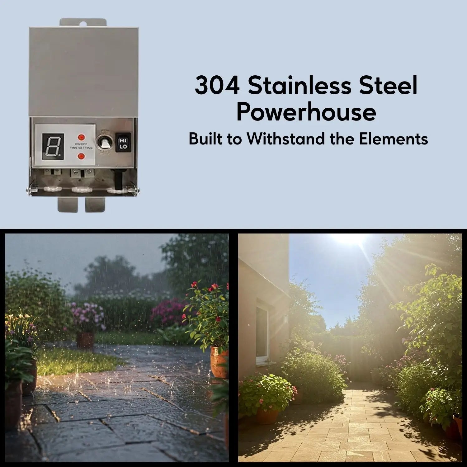 Stainless Steel Volt Transformer| 120V to Multi-Tap 12V/13V or 12V/15V AC