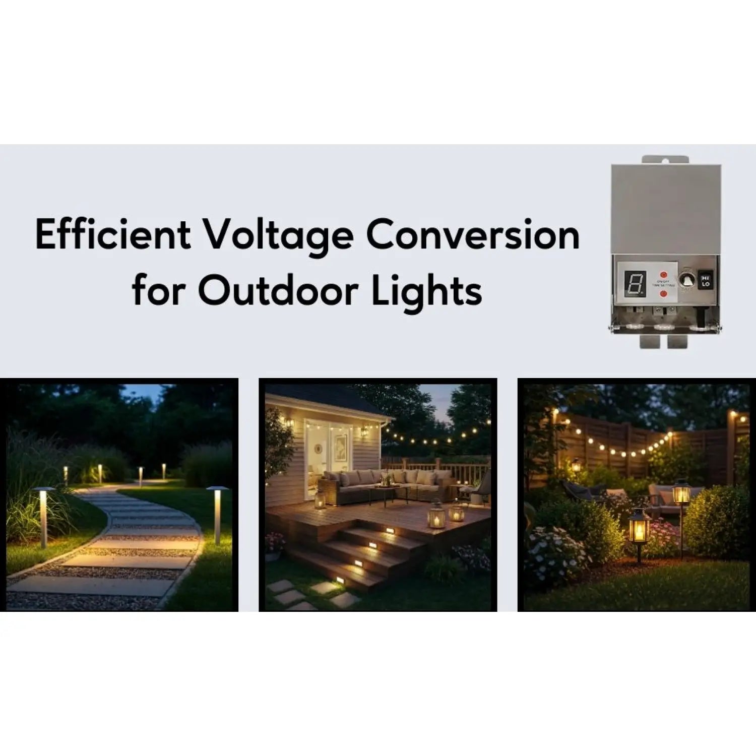 Stainless Steel Volt Transformer| 120V to Multi-Tap 12V/13V or 12V/15V AC