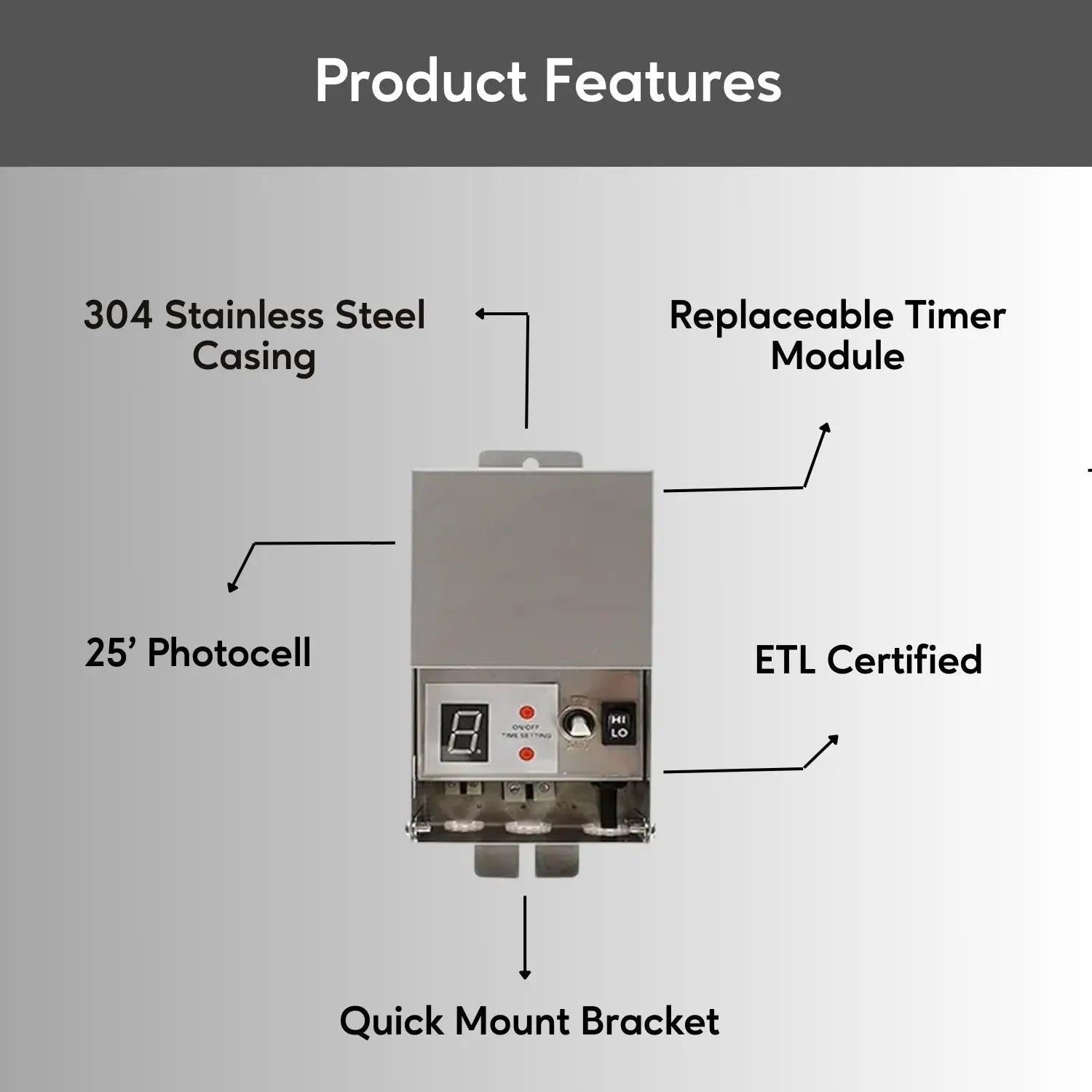Stainless Steel Volt Transformer| 120V to Multi-Tap 12V/13V or 12V/15V AC