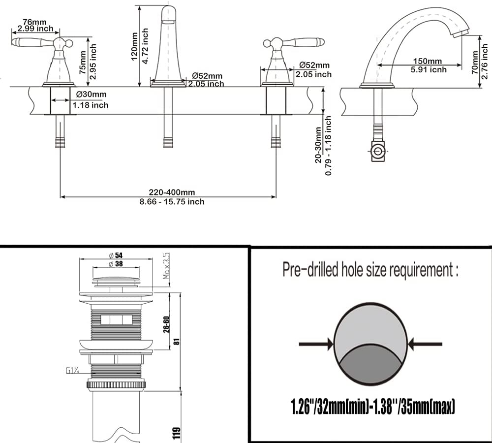 Chans Furniture FA2004CE Stanley Faucet