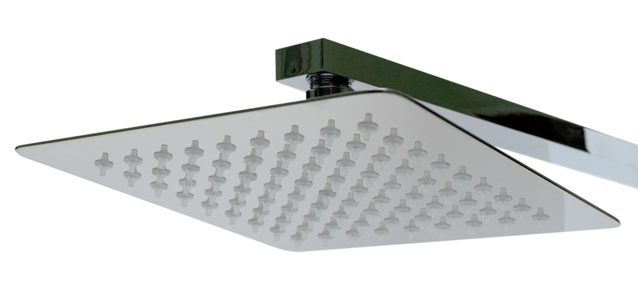 ALFI brand  ABSP60W White Aluminum Shower Panel with 2 Body Sprays and Rain Shower Head