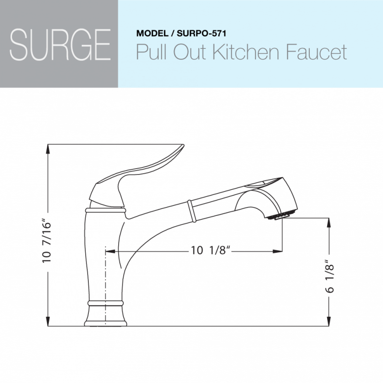 Surge Pull Out Kitchen Faucet
