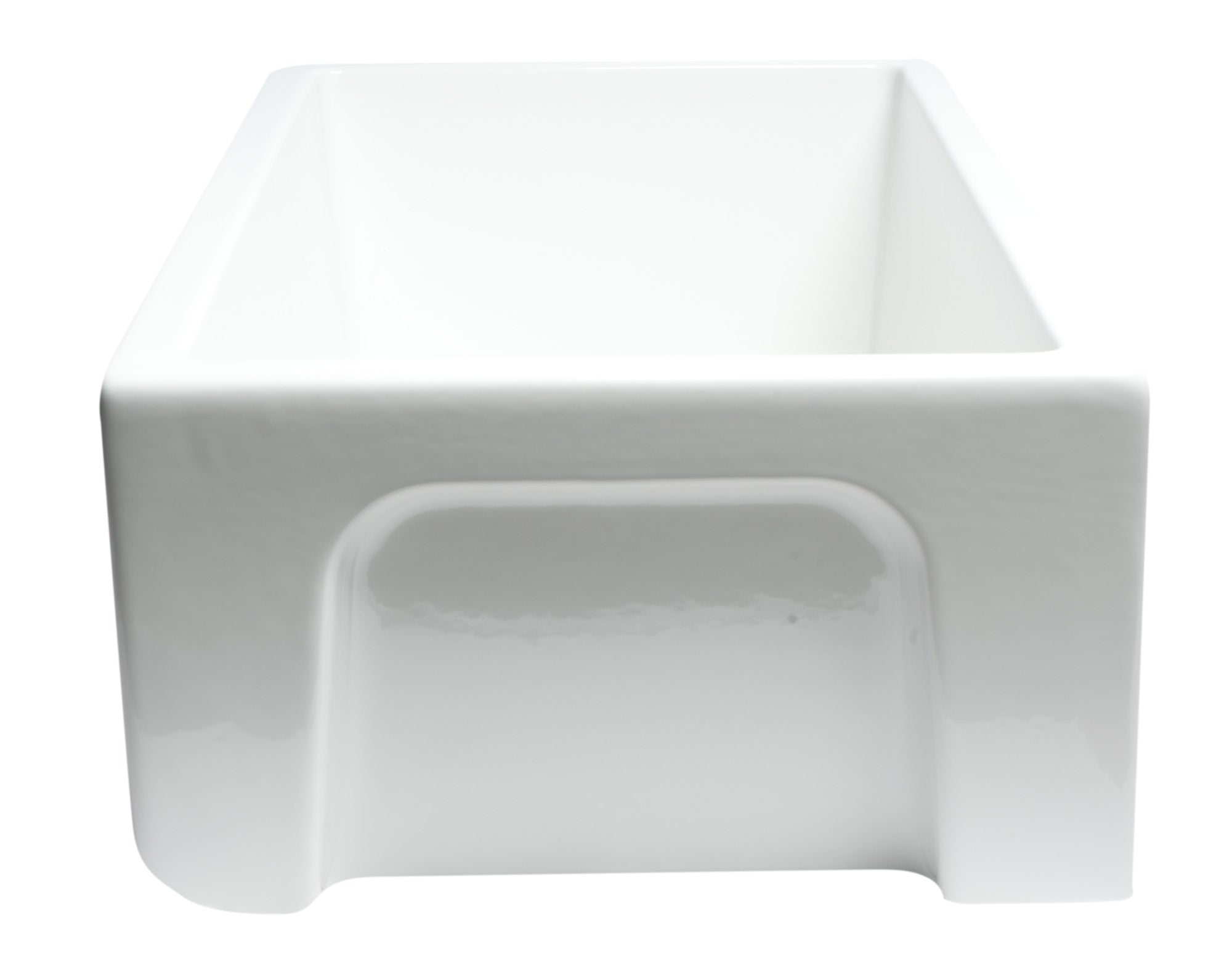 ALFI brand AB3318HS 33" x 18" Reversible Fluted / Smooth Fireclay Farm Sink