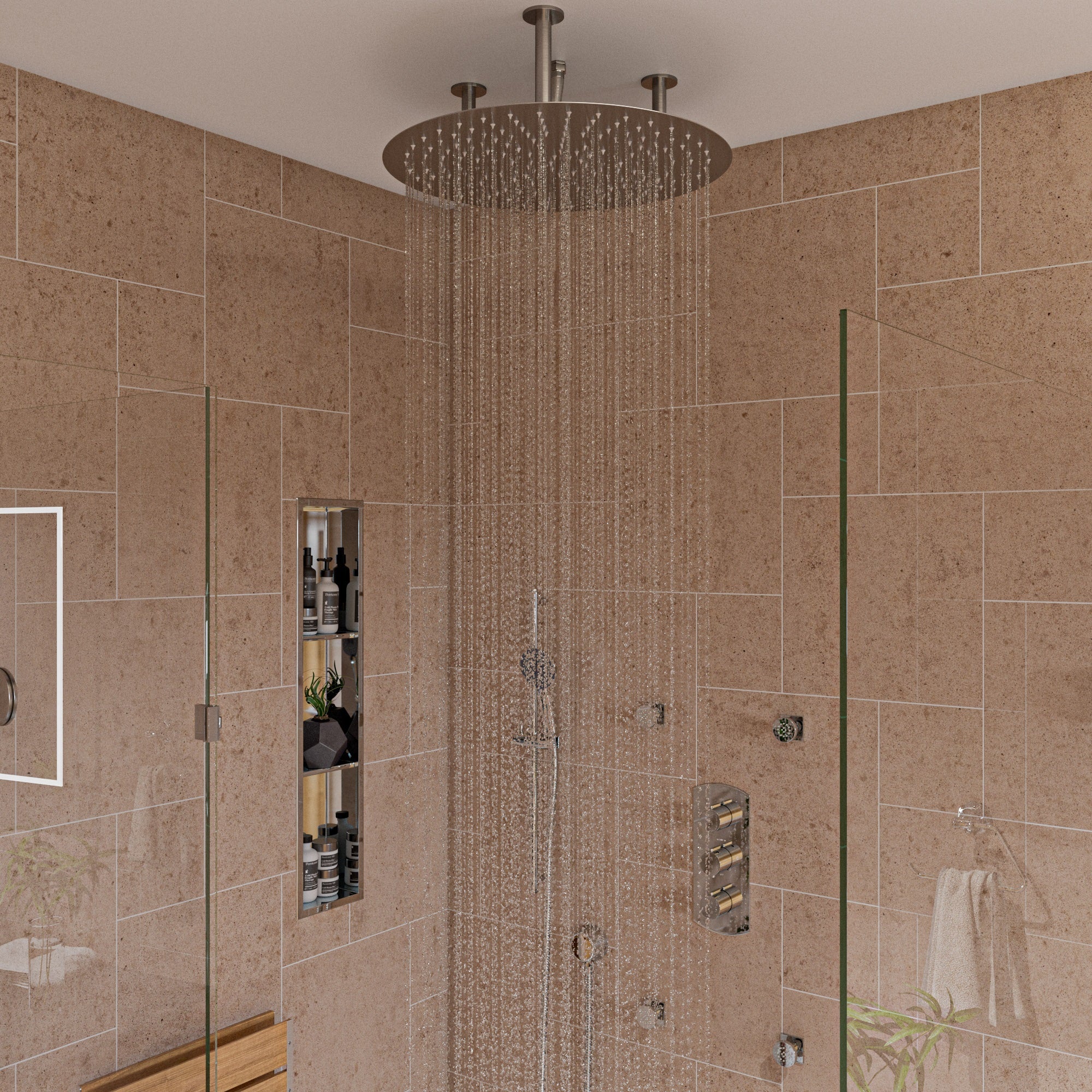 ALFI brand RAIN24R 24" Round Ultra Thin Rain Shower Head