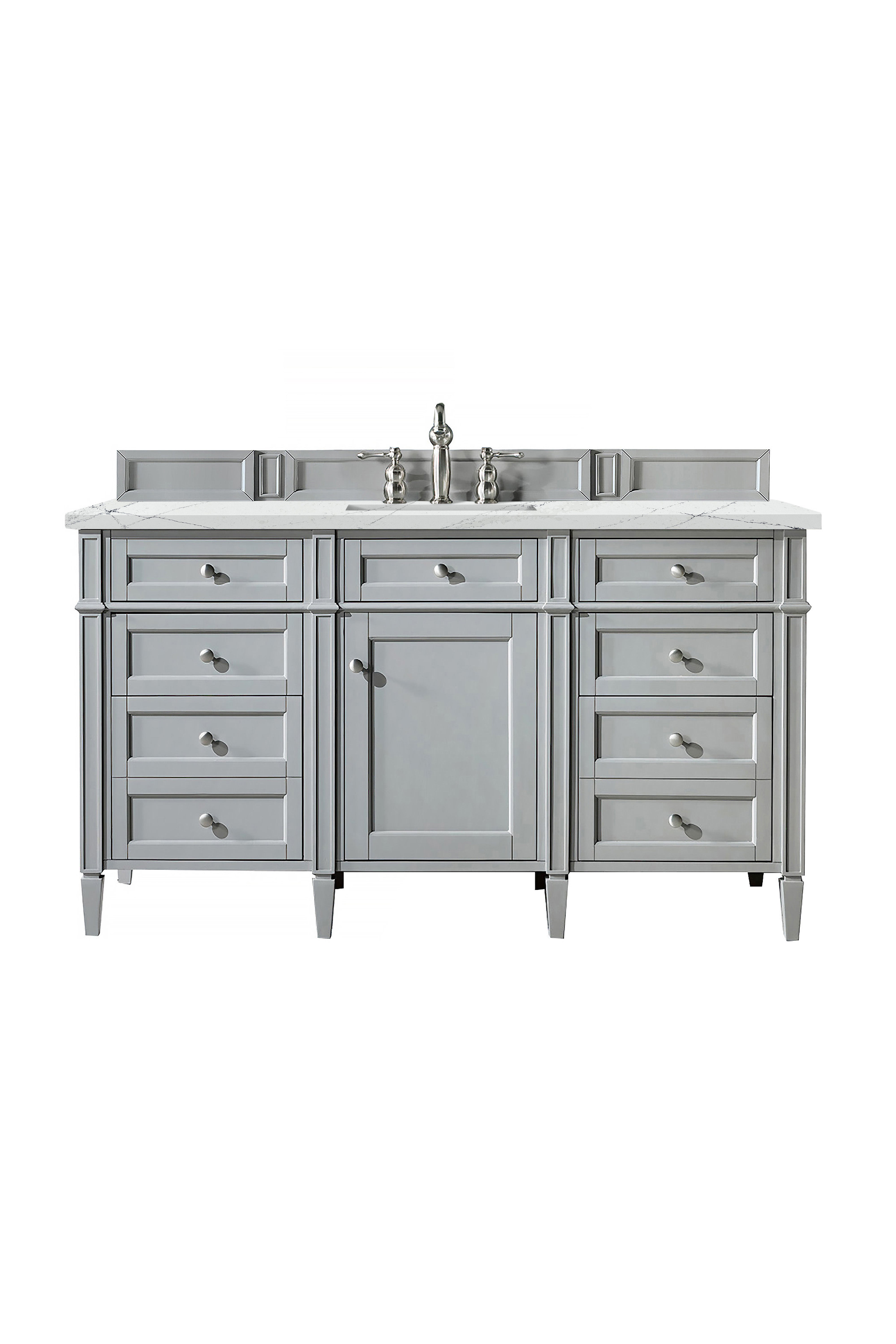 James Martin Brittany 60" Single Vanity in Urban Gray with 3cm Countertop