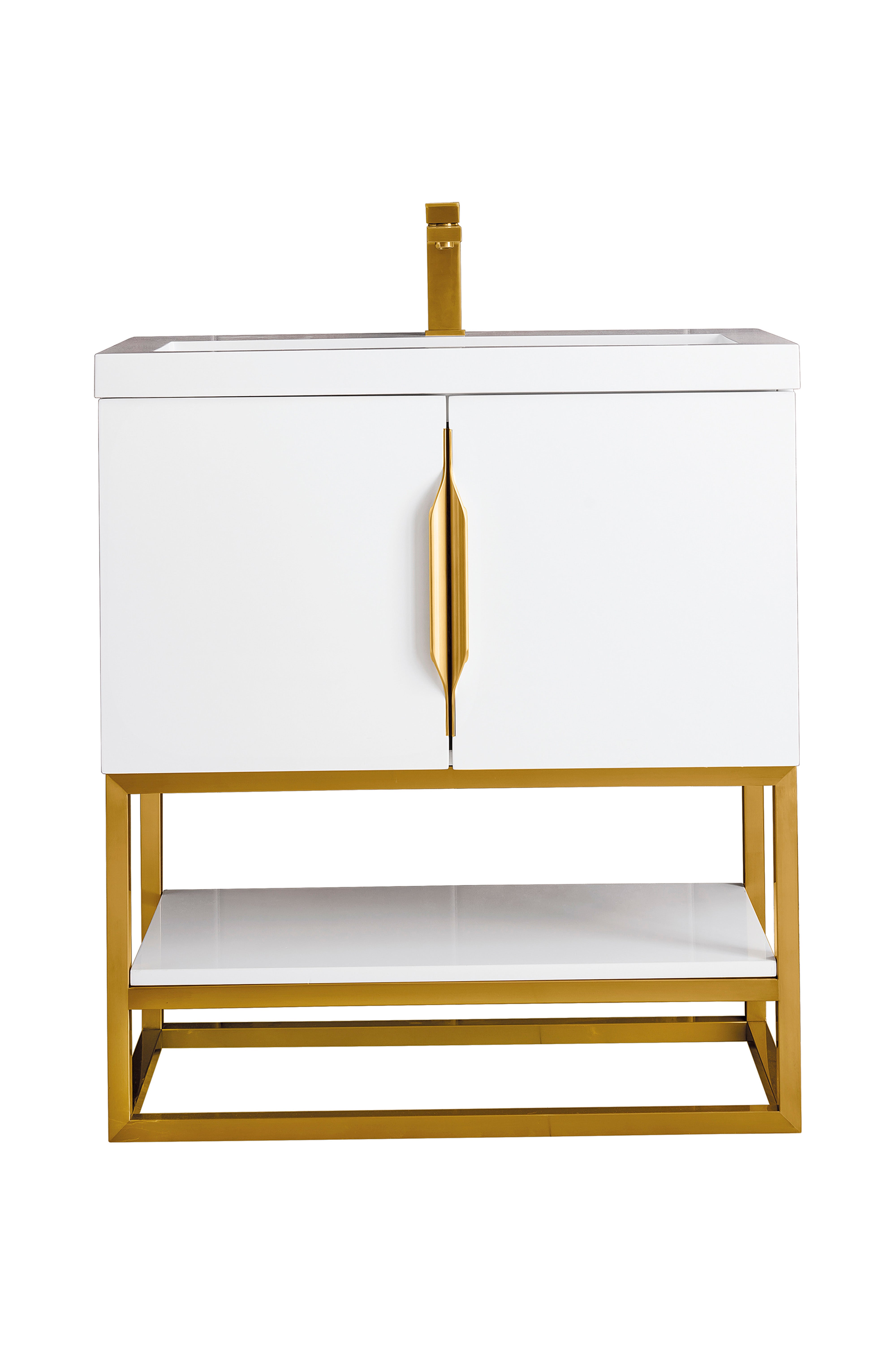 James Martin Columbia 31.5" Freestanding Single Vanity with Mineral Composite Stone Countertop