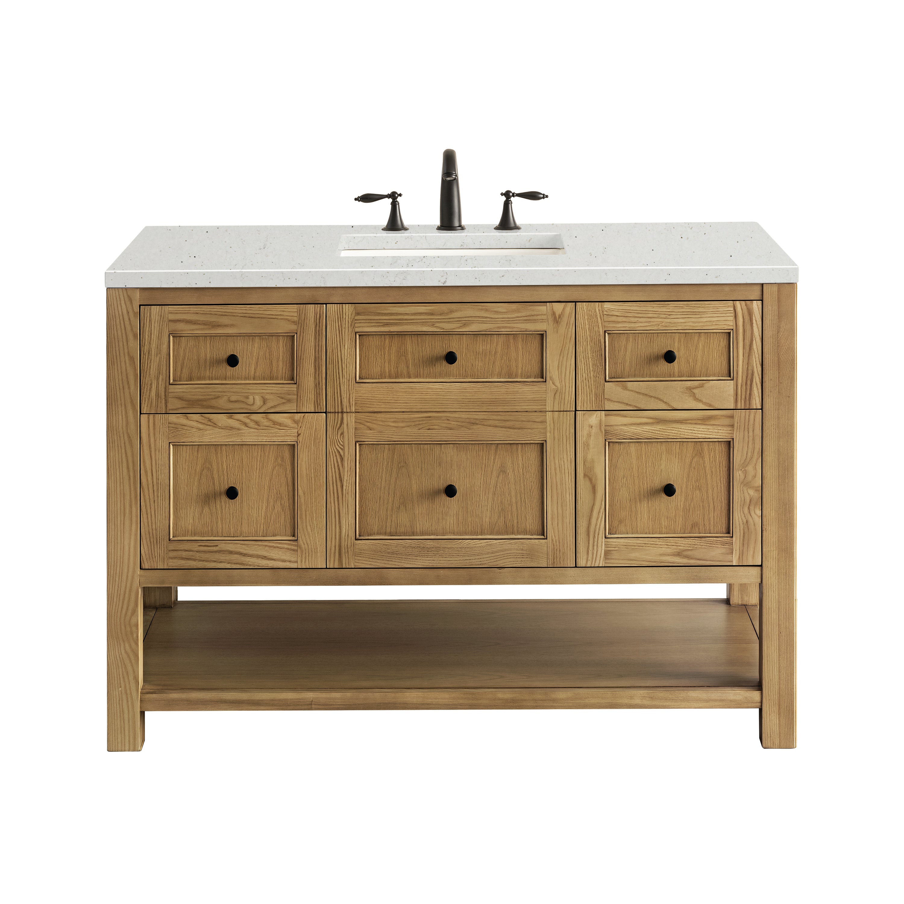 James Martin Breckenridge 48" Single Vanity in Light Natural Oak with 3cm Countertop
