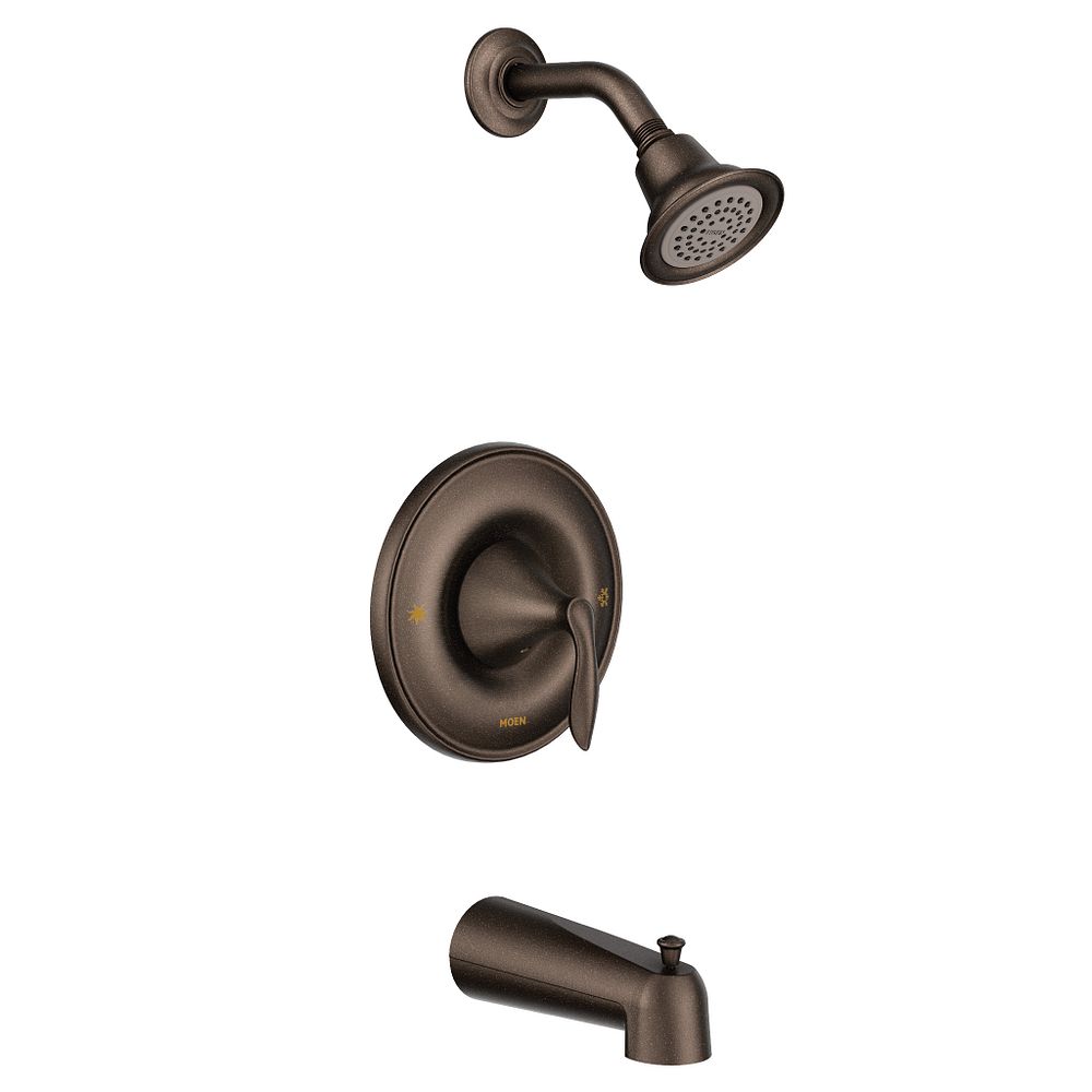Brushed nickel Posi-Temp(R) tub/shower