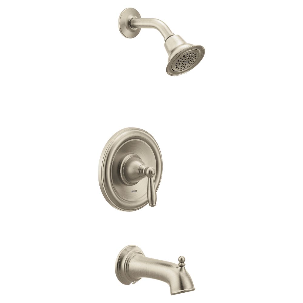 Brushed nickel Posi-Temp(R) tub/shower