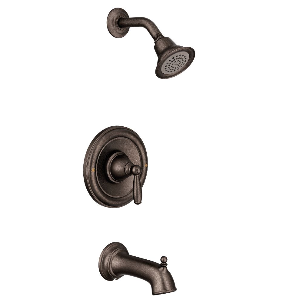 Brushed nickel Posi-Temp(R) tub/shower