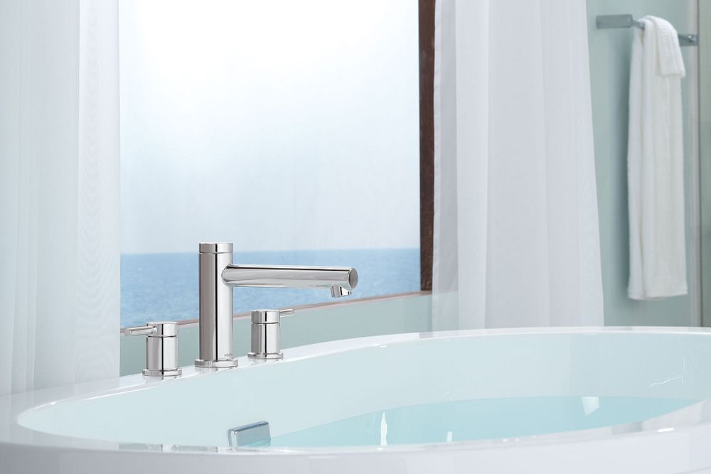 Align Two-Handle Diverter Roman Tub Faucet including Handheld Shower