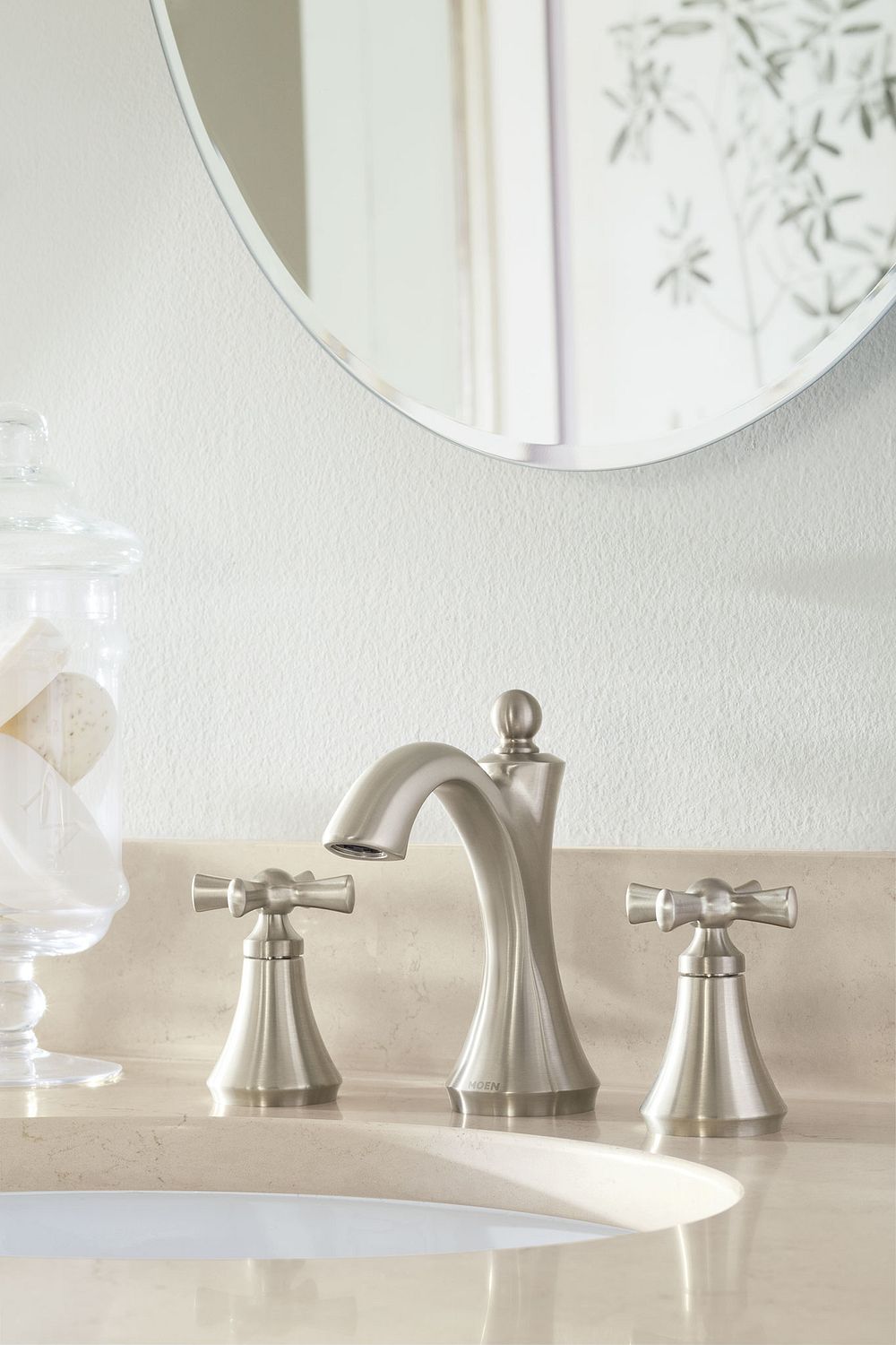 Moen Wynford TV4524 Two-Handle High Arc Bathroom Faucet – All Finishes