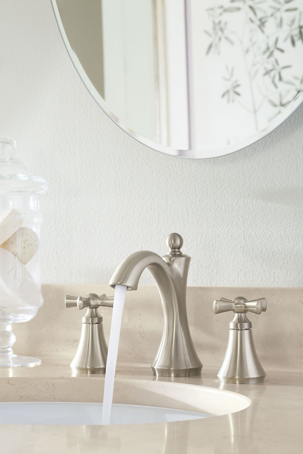Moen Wynford TV4524 Two-Handle High Arc Bathroom Faucet – All Finishes