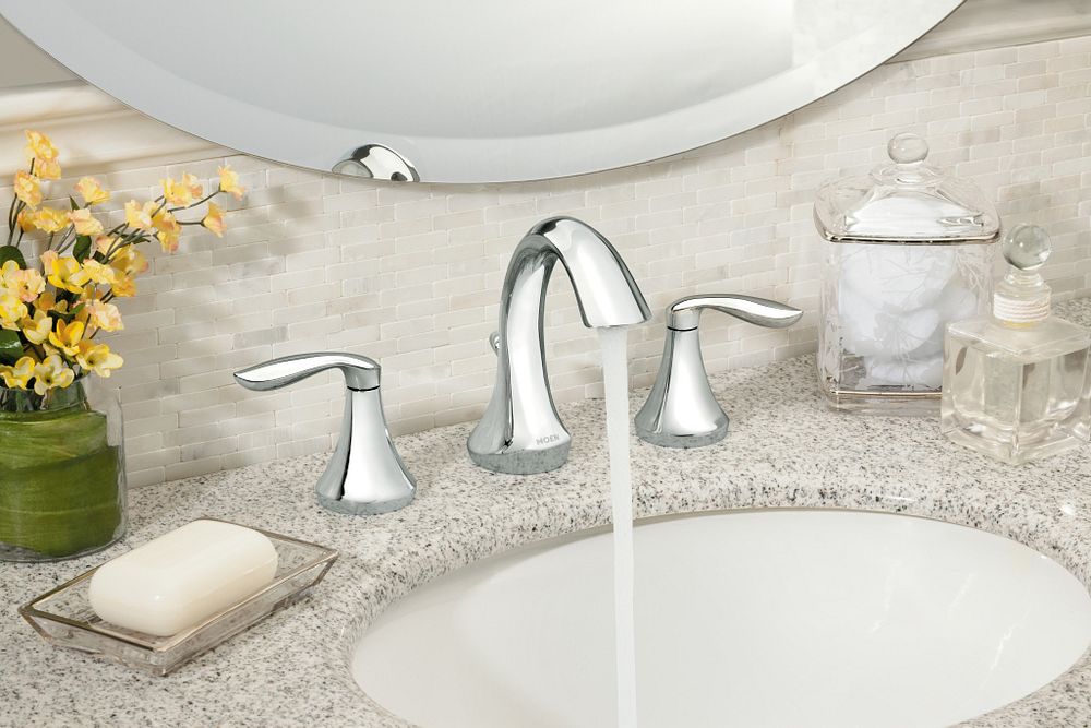 Eva Two-Handle High Arc Bathroom Faucet