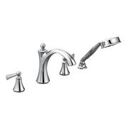 Wynford Two-Handle Diverter Roman Tub Faucet including Handheld Shower