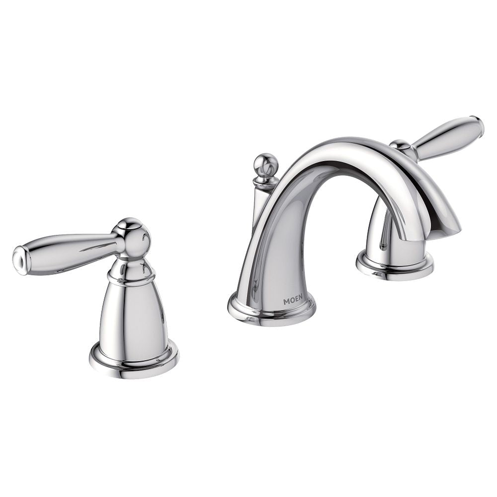 Brantford two-handle high arc bathroom faucet