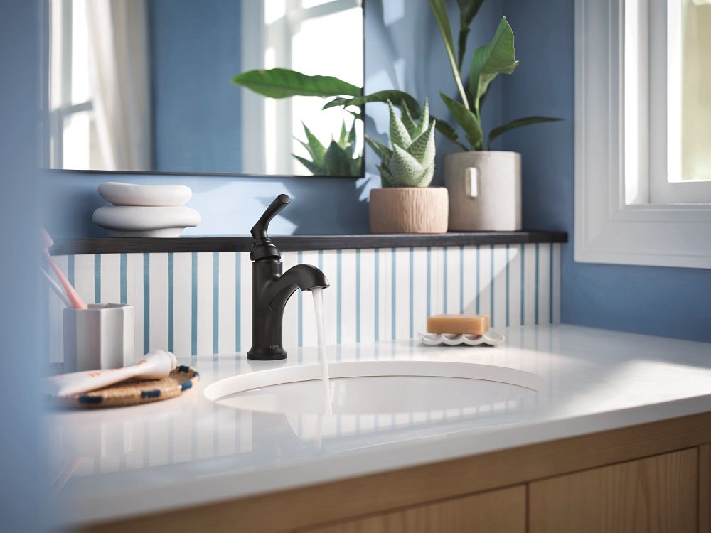 Voss Two-Handle High Arc Bathroom Faucet