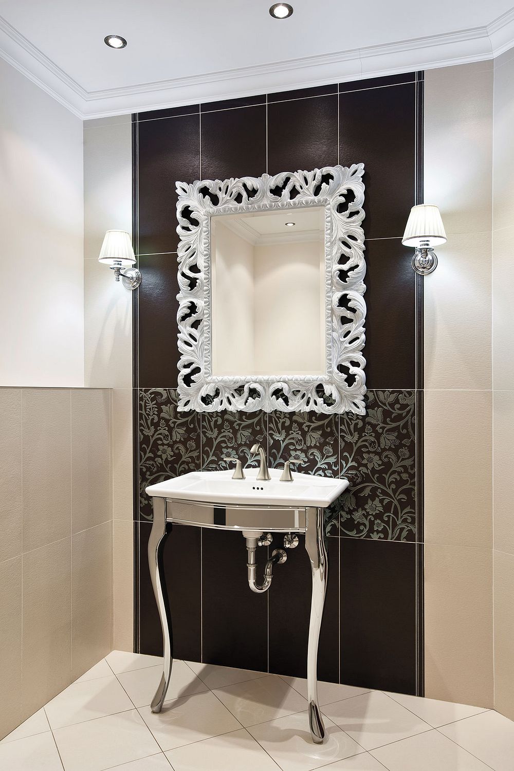 Voss Two-Handle High Arc Bathroom Faucet