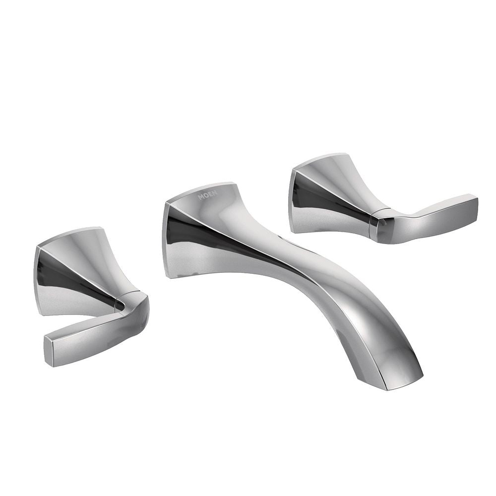 Voss Two-Handle Wall Mount Bathroom Faucet
