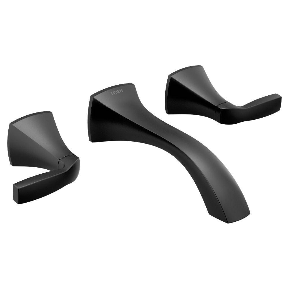 Voss Two-Handle Wall Mount Bathroom Faucet