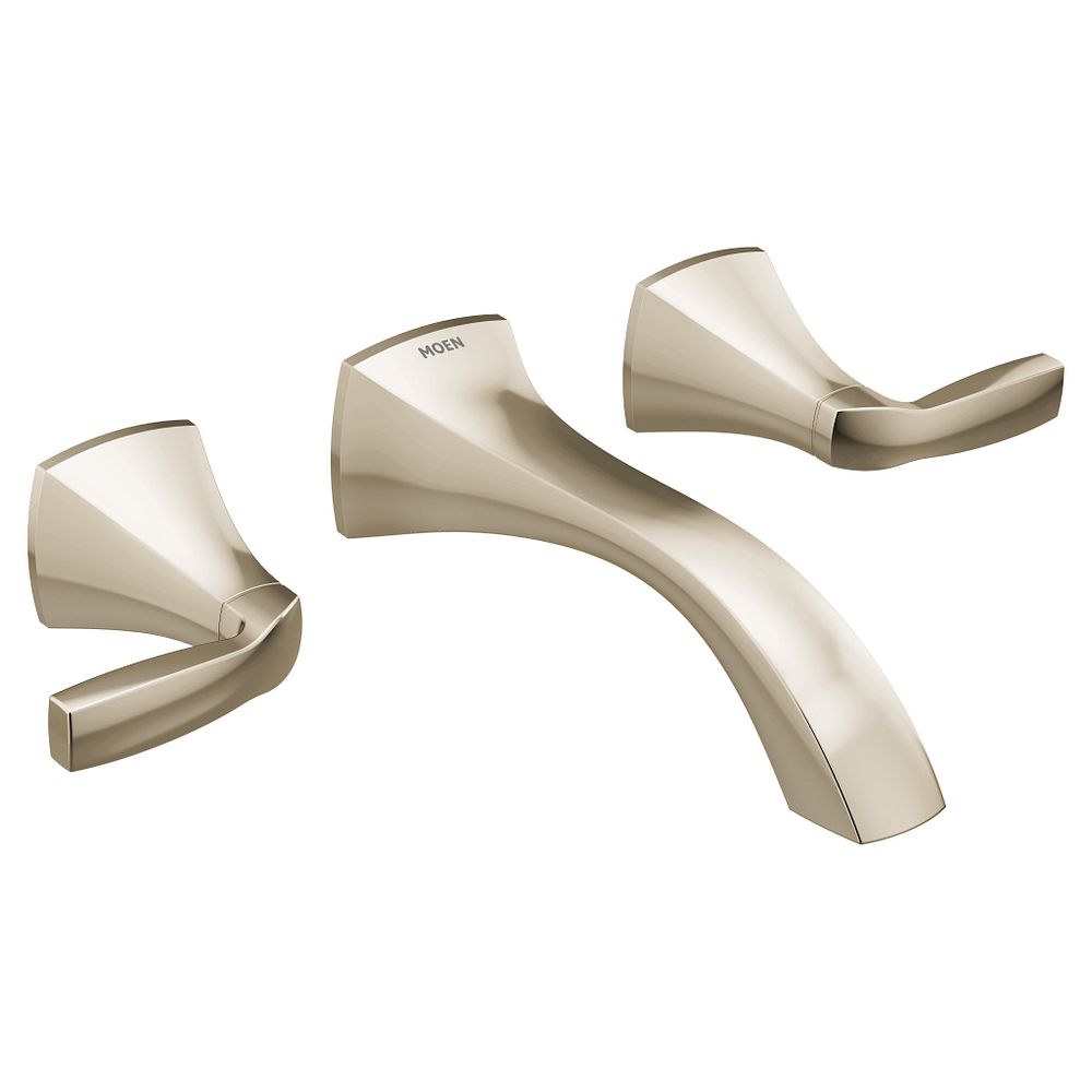 Voss Two-Handle Wall Mount Bathroom Faucet
