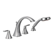 Voss Two-Handle High Arc Roman Tub Faucet including Handheld Shower