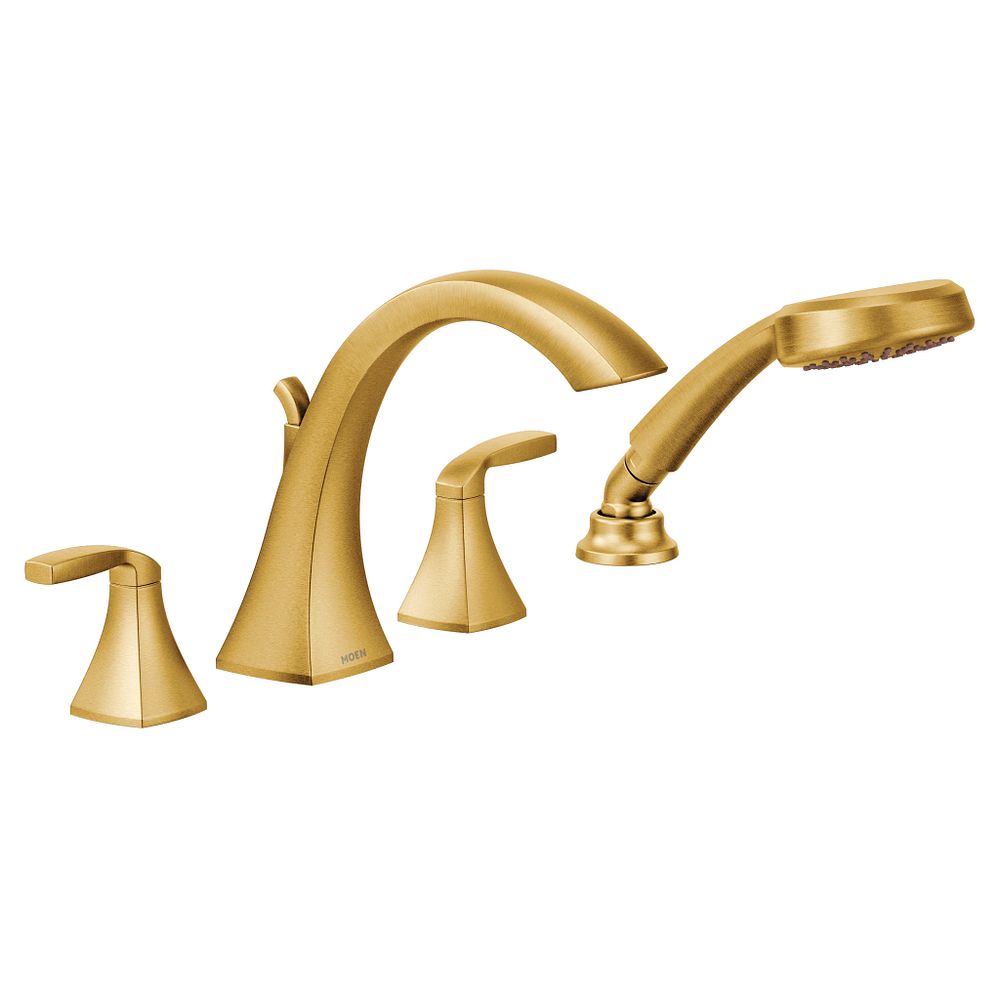 Voss Two-Handle High Arc Roman Tub Faucet including Handheld Shower