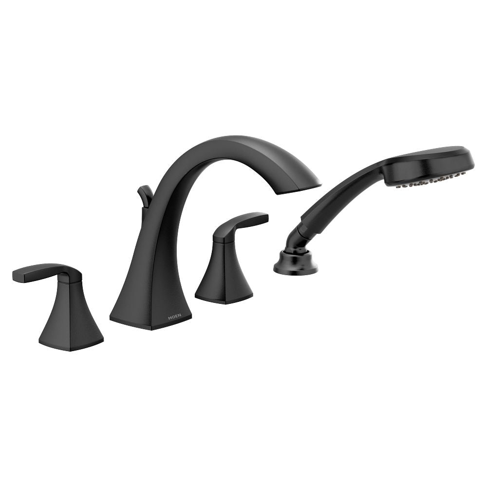 Voss Two-Handle High Arc Roman Tub Faucet including Handheld Shower